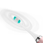 AquaSonic VIBE // Ultrasonic Whitening Toothbrush + 8 DuPont Brush Heads + Case (Rose Gold)