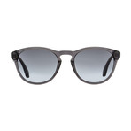 Puma // Unisex Oval Sunglasses // Transparent Gray + Black