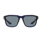 Nike // Unisex Fly Square Sunglasses // Black + Blue