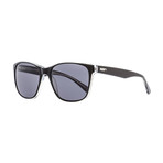 Puma // Unisex Gramercy Rectangular Sunglasses // Black + Crystal