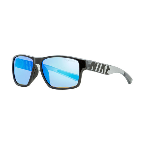 Nike // Unisex Mojo Rectangular Sunglasses // Black + Wolf Gray