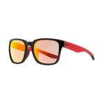 Nike // Unisex Recover Square Sunglasses Recover // Black + Matte Red