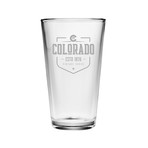 Pint Glasses // Colorado State Vintage Series // Set of 4