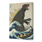 The Great Godzilla Off Kanagawa (24"H x 16"W x 1.5"D)