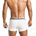 Fitted Boxer Short // White (XL)