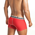 Fitted Boxer Short // Red (XL)