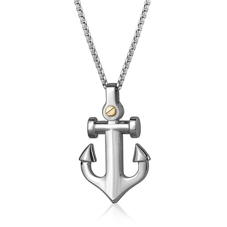 Anchor Screw Necklace