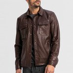 Squire Leather Jacket // Brown (M)