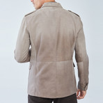 Shel Leather Jacket // Beige (XL)