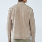 Scot Leather Jacket // Beige (L)
