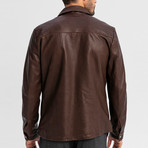 Squire Leather Jacket // Brown (3XL)