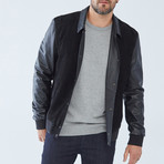 Stanley Leather Jacket // Black (XL)