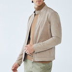Scot Leather Jacket // Beige (2XL)