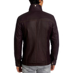 Charles Leather Jacket // Claret Red (L)