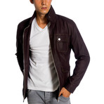 Charles Leather Jacket // Claret Red (L)