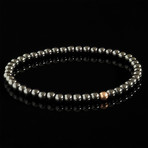 Hematite + Rose Gold Bracelet // Gray (L)