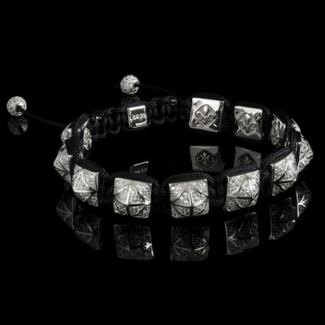 Stargazer Shamballa Bracelet // Silver (S)