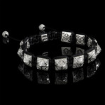 Stargazer Shamballa Bracelet // Silver (L)