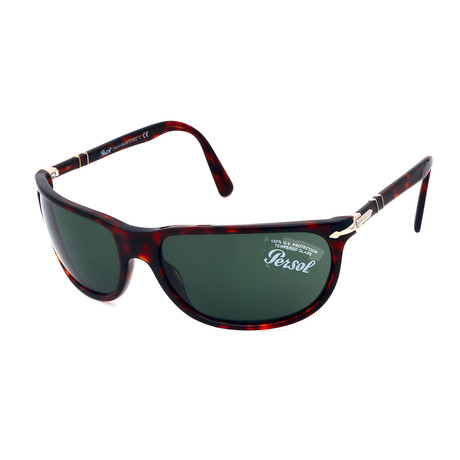 Persol // Men's PO3222-24-31 Sunglasses // Havana + Green