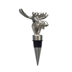Menagerie Stainless Steel Wine Stoppers // Moose
