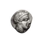 Athens Greece Silver Coin // Athena & Owl // 454-404 BC