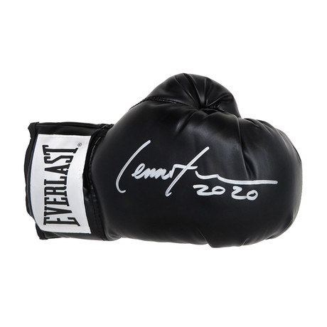 Lennox Lewis // Signed Everlast Black Boxing Glove