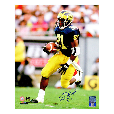 Desmond Howard // Signed Action 8x10 Photo // Michigan Wolverines
