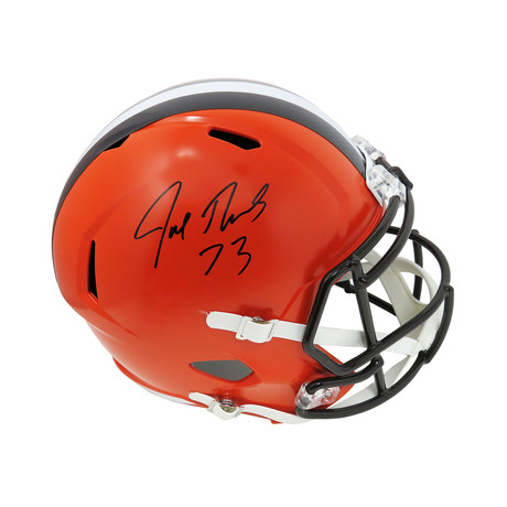 Joe Thomas // Signed Riddell Helmet // Cleveland Browns // Full Size Replica