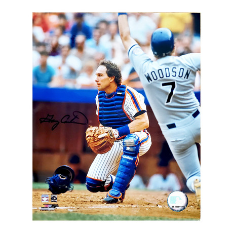 Gary Carter // Signed 8x10 Photo // NY Mets
