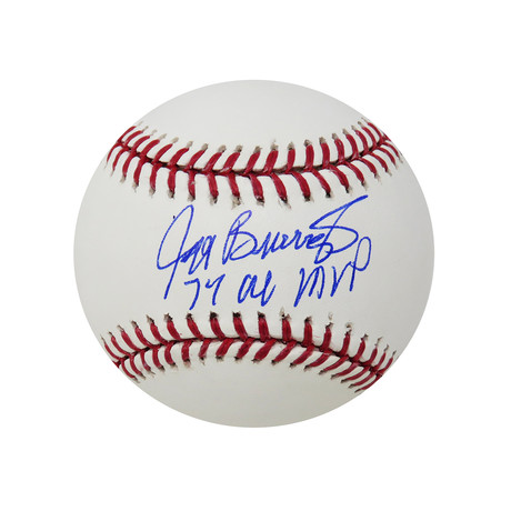 Jeff Burroughs // Signed Rawlings Official MLB Baseball // "74 AL MVP" Inscription