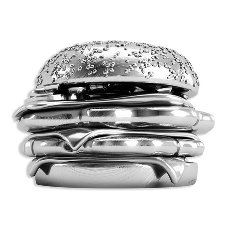 Silver Burger (11"W x 4"H x 0.45"D)
