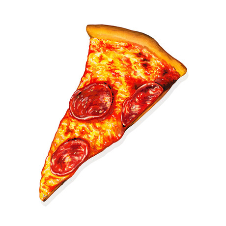 Pepperoni Pizza (11"W x 14"H x 0.45"D)
