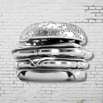 Silver Burger (11"W x 4"H x 0.45"D)