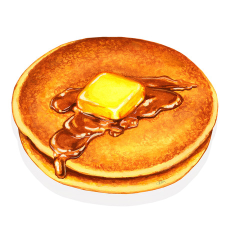 Pancakes (10"W x 16"H x 0.45"D)