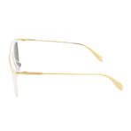 Men's Square Sunglasses V2 // Shiny White + Shiny Endura Gold