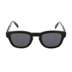 Men's Round Sunglasses // Black + Gray