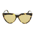 Unisex Aviator Sunglasses // Havana + Yellow