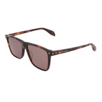 Men's Square Sunglasses // Medium Havana
