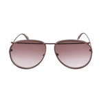 Unisex Aviator Sunglasses // Copper + Pink