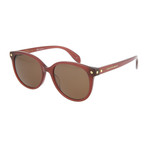 Women's Cat Eye Sunglasses // Burgundy + Brown