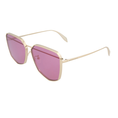 Unisex Oversized Sunglasses // Gold + Violet