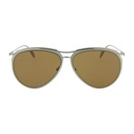 Men's Aviator Sunglasses // Antique Ruthenium + Brown