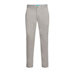 Cotton Stretch Slim-Fit Chinos // Gray (36WX32L)