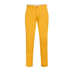 Cotton Stretch Slim-Fit Chinos // Canary (34WX32L)