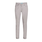 Twill Skinny Stretch Jeans // Gray (28WX30L)