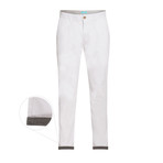 Cotton Stretch Slim-Fit Chinos // Snow (40WX32L)