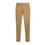 Cotton Stretch Slim-Fit Chinos // Cappuccino (40WX32L)