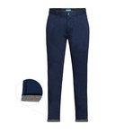 Cotton Stretch Slim-Fit Chinos // Navy (32WX30L)