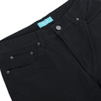 Twill Slim Stretch Jeans // Black (32WX30L)