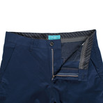 Cotton Stretch Slim-Fit Chinos // Navy (36WX32L)